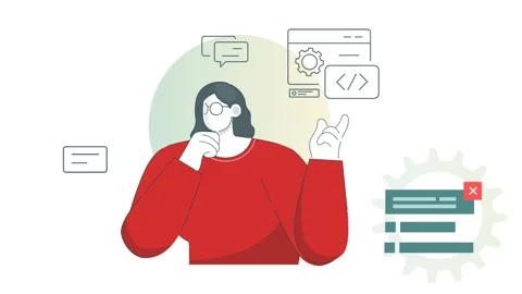 Caution for Phishing Fraud with App Development - Animated Illustration 스톡 동영상 315314030