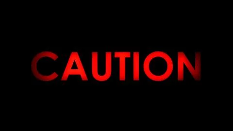 Caution red message text Stock-Illustration