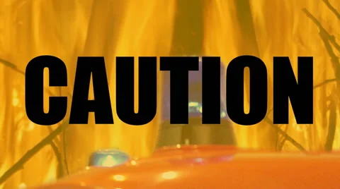 Caution risk of fire, highly flammable material. Stock Footage 49390589