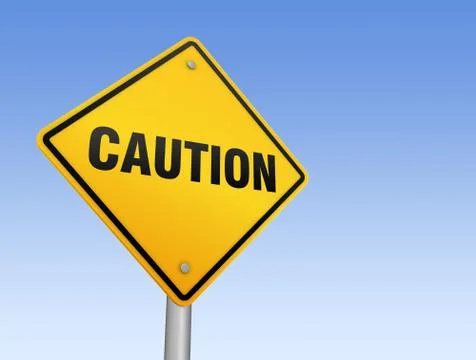 Caution road sign Stock Illustration