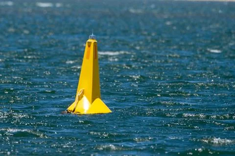 Caution shipping navigation Stock Photos