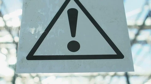 Caution sign on greenhouse window, workers in uniform and protective masks 動画素材 118913275