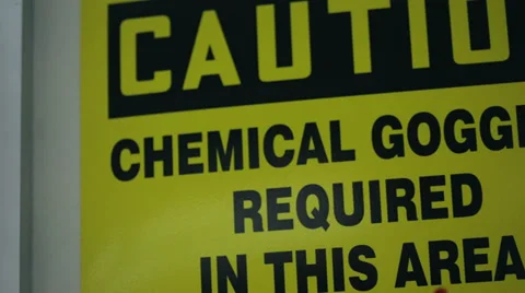Caution Sign in Labratory Vidéo 37920291