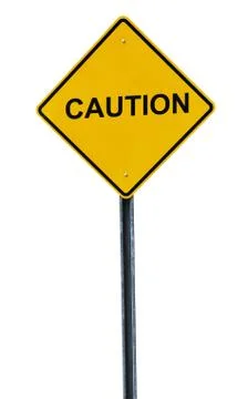 Caution sign Stock Photos
