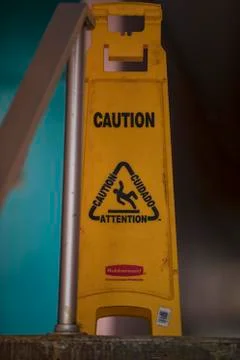 Caution Sign 스톡 사진