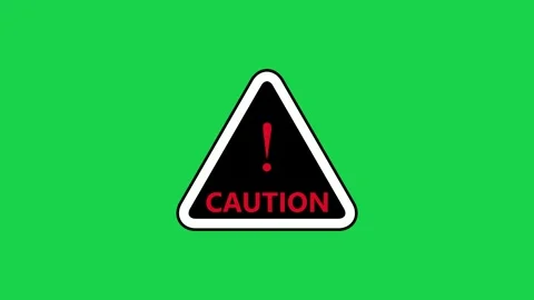 Caution sign vector safety warning attention 库存影片 313922205