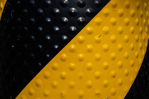 Caution Signs and Embossing Patterns. Stock Photos