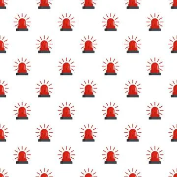 Caution siren pattern seamless Stock Illustration
