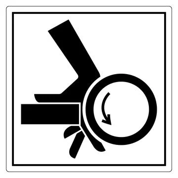 Caution Slippery Surface Sign for Safety Awareness Stock Illustration
