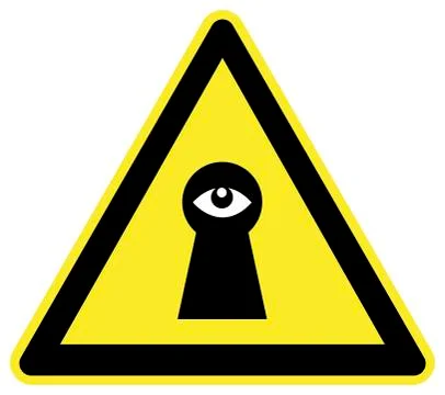 Caution Spy Stock Illustration