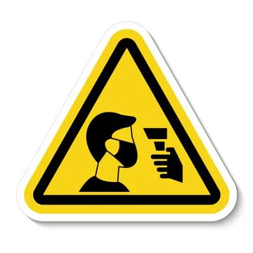 Caution Staff Must Undergo Temperature Check Stock Illustration