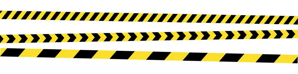 Caution Stripe Vector Illustration Yellow and Black Diagonal Safety Lines. .. Stock Illustration