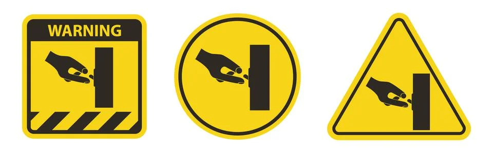 Caution Switch Off Symbol Sign Isolated On White Background Stock Illustration