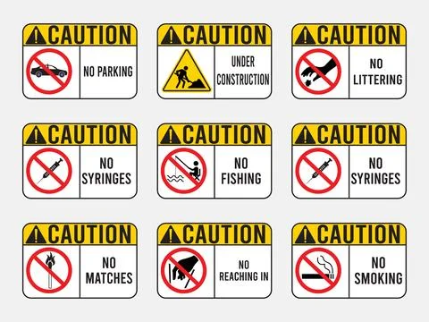 Caution Symbol Sign, Vector Illustration, Isolated On White Background Stock Illustration