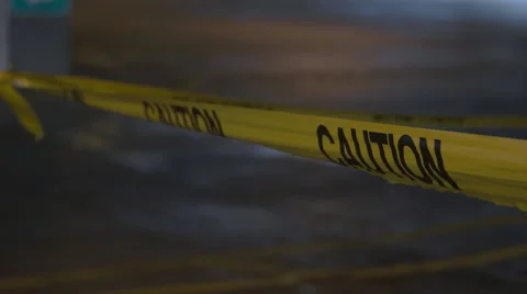 Caution Tape Close Up. Stock Footage 62746016