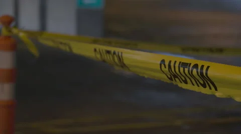 Caution Tape Close Up. Stock Footage 62746036