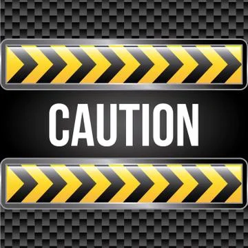 Caution tape over black background vector illustration Stock Illustration