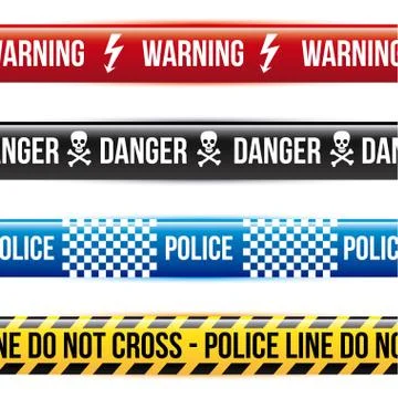 Caution tape over white background vector illustration Stock Illustration