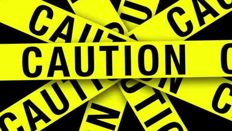 Caution Tape Scroll Background 4K Loop Stock Footage 283860484