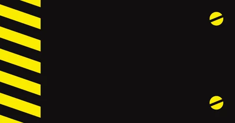 Caution tape theme copy space animation background Vídeo Stock 335530669