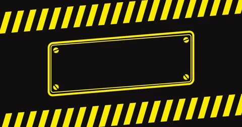 Caution tape theme copy space animation background Vídeo Stock 335532276