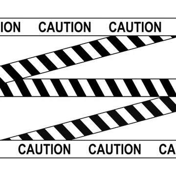 Caution Tape Vector Stock Illustration