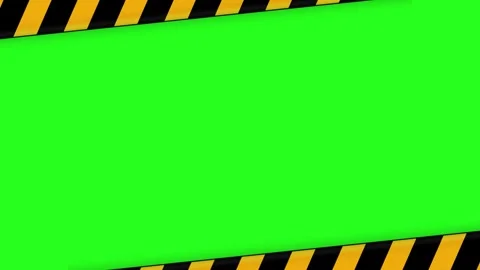 Caution Tape Warning Border Animation Stock Footage 332751223