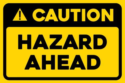 Caution template warning sign Stock Illustration