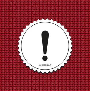 Caution vector icon Stock Illustration