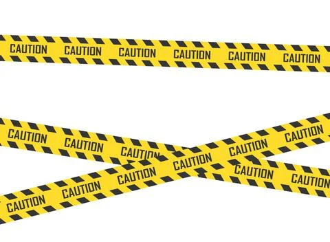 Caution, warning icon in flat style. Stop vector illustration on isolated b.. Stock Illustration