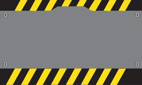 Caution warning line icon vector. caution yellow danger tape warning line. Stock Illustration