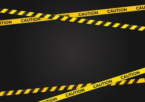 Caution Warning lines, Danger signs background Stock Illustration