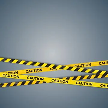 Caution Warning lines, Danger signs background. 스톡 일러스트