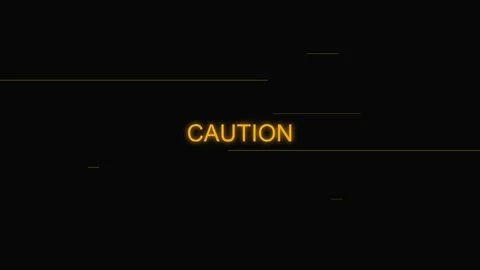 Caution warning for security and danger sign Stock Footage 302190532