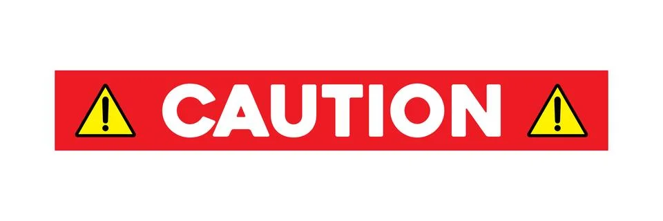 Caution warning sign Stock Illustration