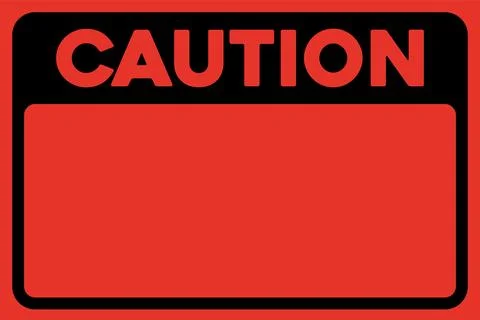 Caution warning sign Stock Illustration