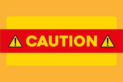 Caution warning sign Stock Illustration