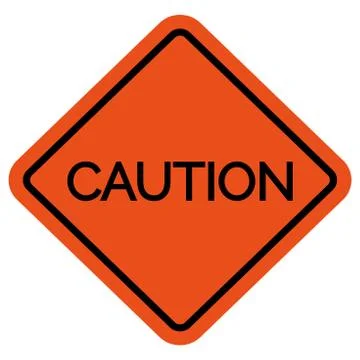 Caution warning sign without picture vector illustration Stock Illustration
