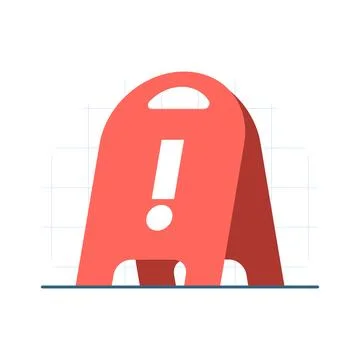 Caution warning signs concept for safety and hazard alerts Stock Illustration