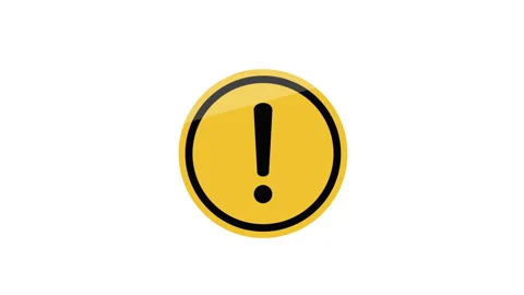 Caution warning signs, symbols danger and warning signs 4k animation 库存影片 284913852