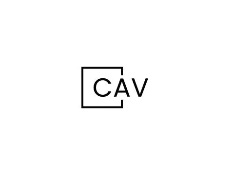 CAV letter initial logo design vector illustration Stock Illustration