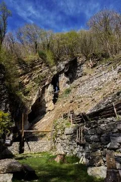 The Cava Brusata. Stock Photos