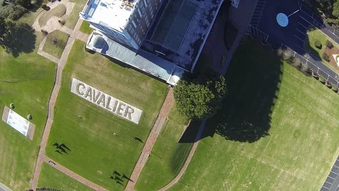 Cavalier Building Aerial Stock Footage 100654824