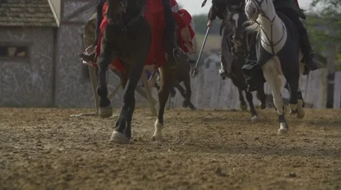 Cavalry dash 400 fps SLOW-MO Video stock 54243602