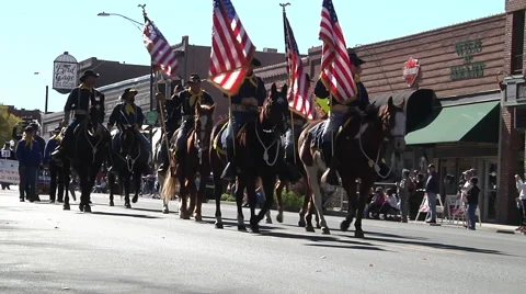 Cavalry on Parade Stock Footage 44620516
