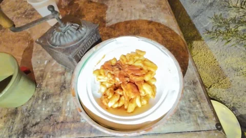 Cavatelli in a plate 스톡 동영상 297577964