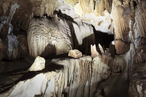 Cave and stone texture background Stock Photos