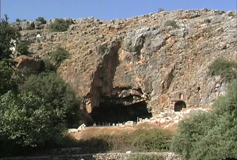 Cave at Banyas Stock Footage 274970