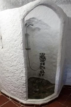 Cave bathroom Stock Photos