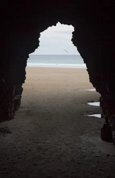 Cave on the Beach of the Cathedrals Foto stock